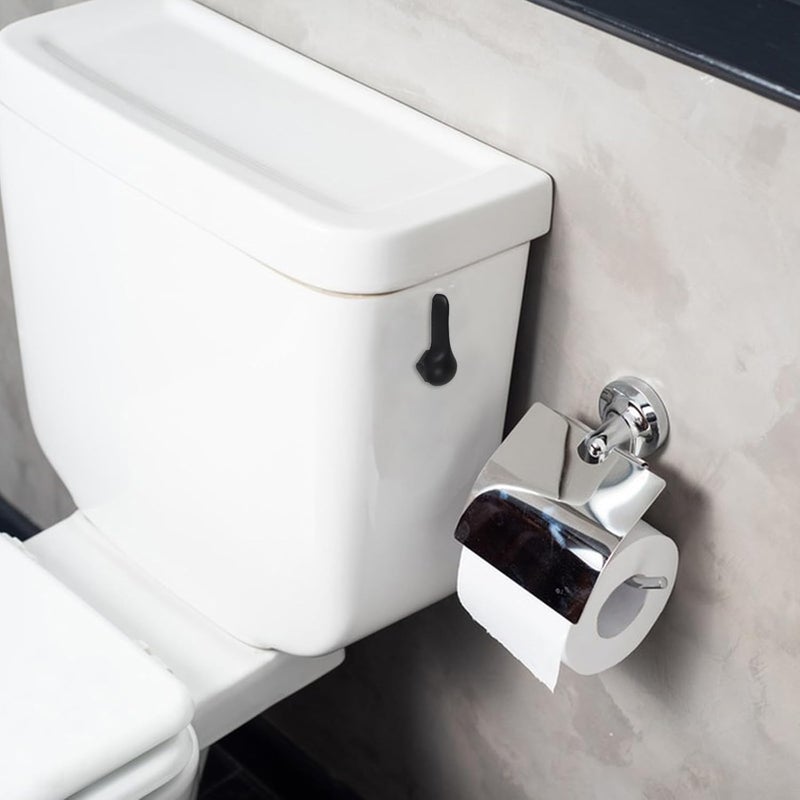 Universal Side Mount Toilet Flush Lever Handle Adjustable Tank Trip Lever with Brass Rod and Zinc Alloy Wrench Black Bathroom Toilet Handle Replacement - Image 4