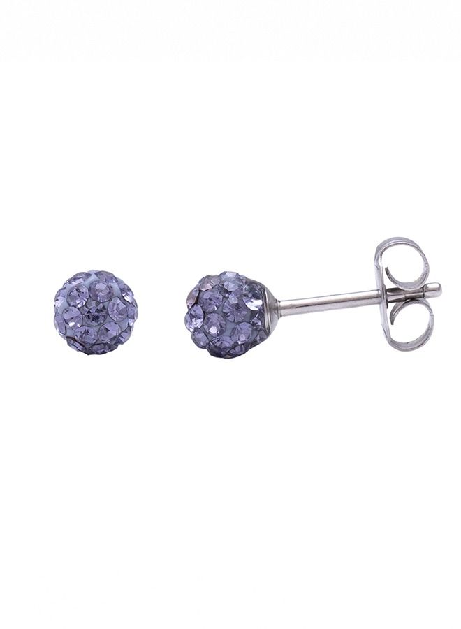 Studex 4.5MM Fireball - Tanzanite Allergy-Free Stainless Steel Ear Studs - Image 3