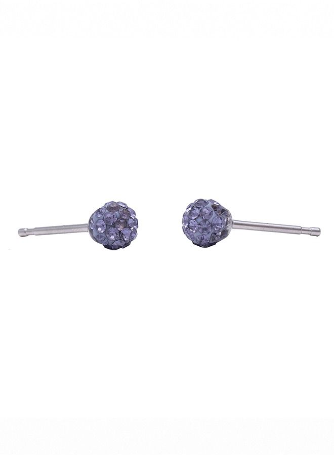 Studex 4.5MM Fireball - Tanzanite Allergy-Free Stainless Steel Ear Studs - Image 4