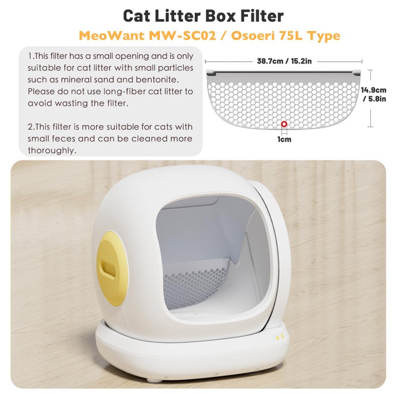 SAROSORA Cat Litter Sifter Exclusive for MeoWant Self-Cleaning Cat Litter Box (for Model : MW-SC02) - Image 2