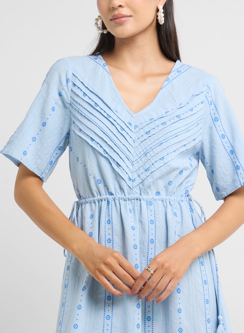 YAS Tiered Cotton Dress - Image 3