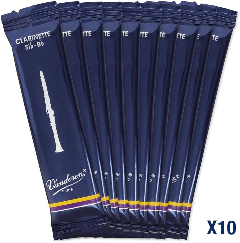 Vandoren Traditional Bb Clarinet Reeds - Strength 2 (Box of 10) - Image 4