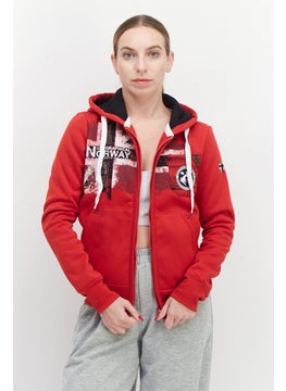 Women Hooded Long Sleeves Graphic Print Sweatshirts, Red - pzsku/Z374D76E73D29D85CD8D8Z/45/_/1726109368/c61c719c-d220-4f59-8be7-b2013d8a07b6