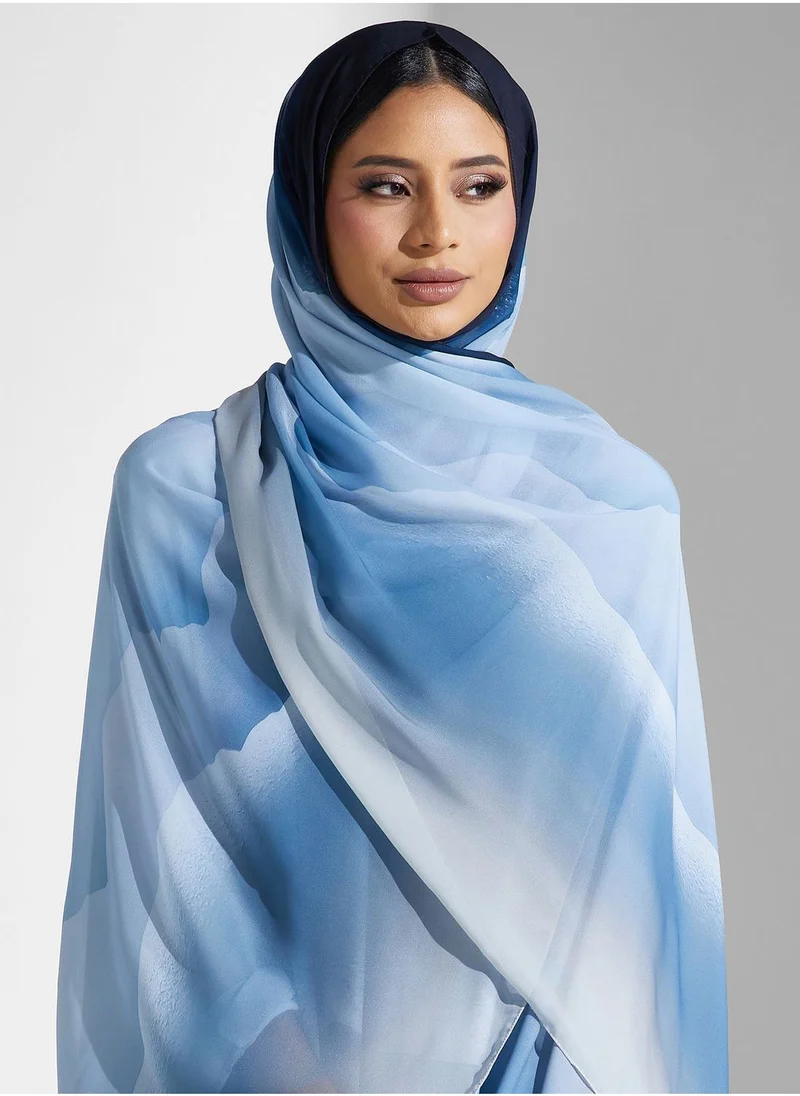 ميم باي ماريا Cape Sleeve Color Block Abaya