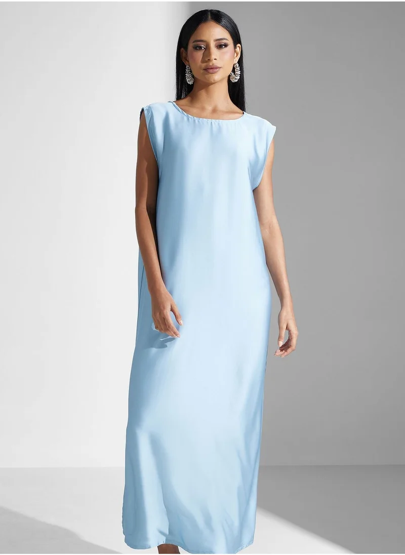 ميم باي ماريا Cape Sleeve Color Block Abaya