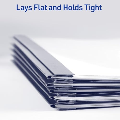 Avery Durable Clear Front Report Covers, 3 Double-Prong Fasteners, Holds up to 25 Sheets, 25 Blue Covers (47961) - Image 5