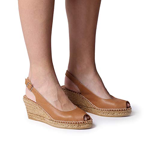 Toni Pons Women's Croacia Espadrille Wedge Sandal, Tan, 11 - Image 4