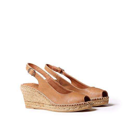 Toni Pons Women's Croacia Espadrille Wedge Sandal, Tan, 11 - Image 2