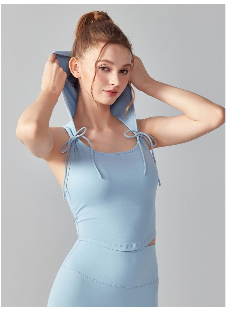 KUYING New Fashionable Bow Tie Strap Tank Top - Image 4