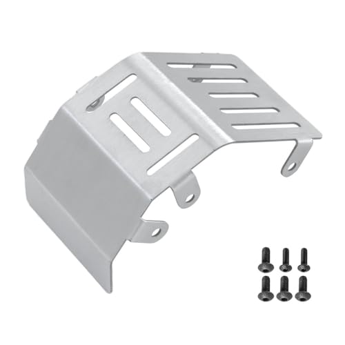 UURCSKY Stainless Steel Guard Armor Protector Skid Plate for LOSI 1/4 Promoto-MX Motorcycle Upgrade Parts Accessories（Silver） - Image 3