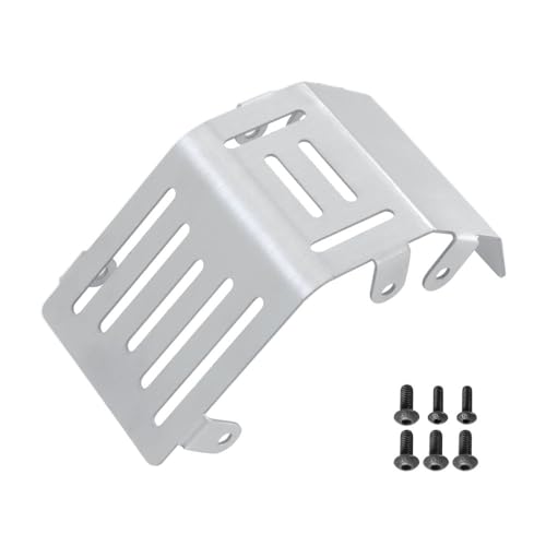 UURCSKY Stainless Steel Guard Armor Protector Skid Plate for LOSI 1/4 Promoto-MX Motorcycle Upgrade Parts Accessories（Silver） - Image 4