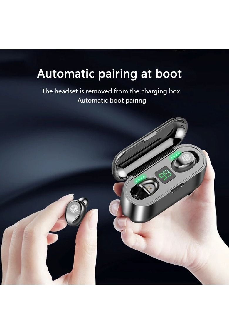 F9 TWS True Wireless Earbuds Bluetooth Version 5.1 Highly Touch Sensitive