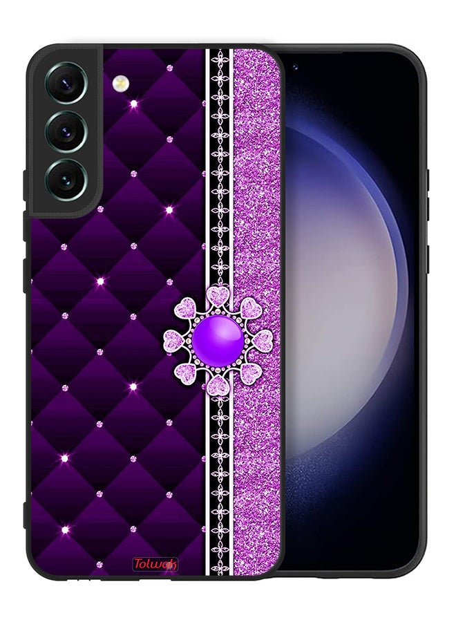 Tolwak Samsung Galaxy S22 Plus 5G Protective Case Cover Glitter Hearts - Image 2