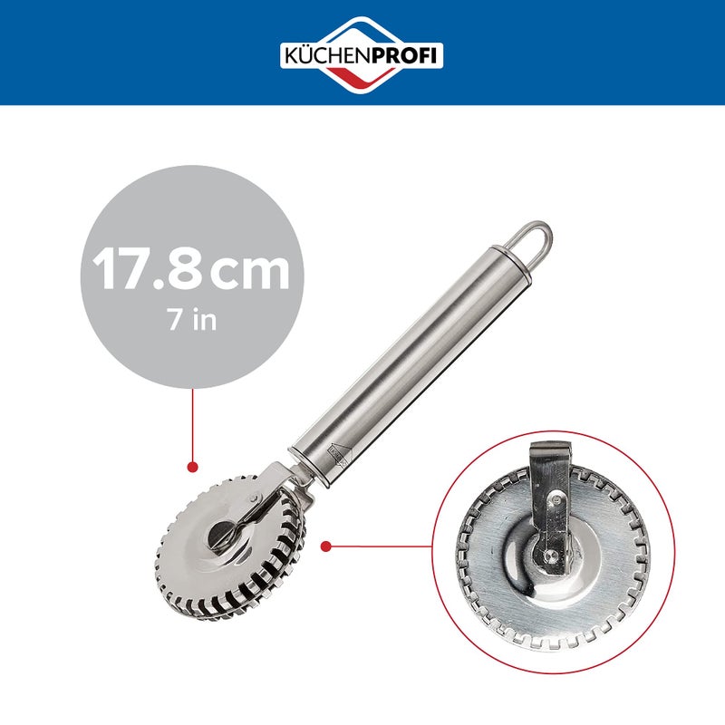 Küchenprofi Kchenprofi Ravioli Cutter 18/10 Stainless Steel Wheel  Perfect For Cutting  Sealing  And Crimping Fresh Pasta And Pastry Dough  7-Inch  Silver - Image 2
