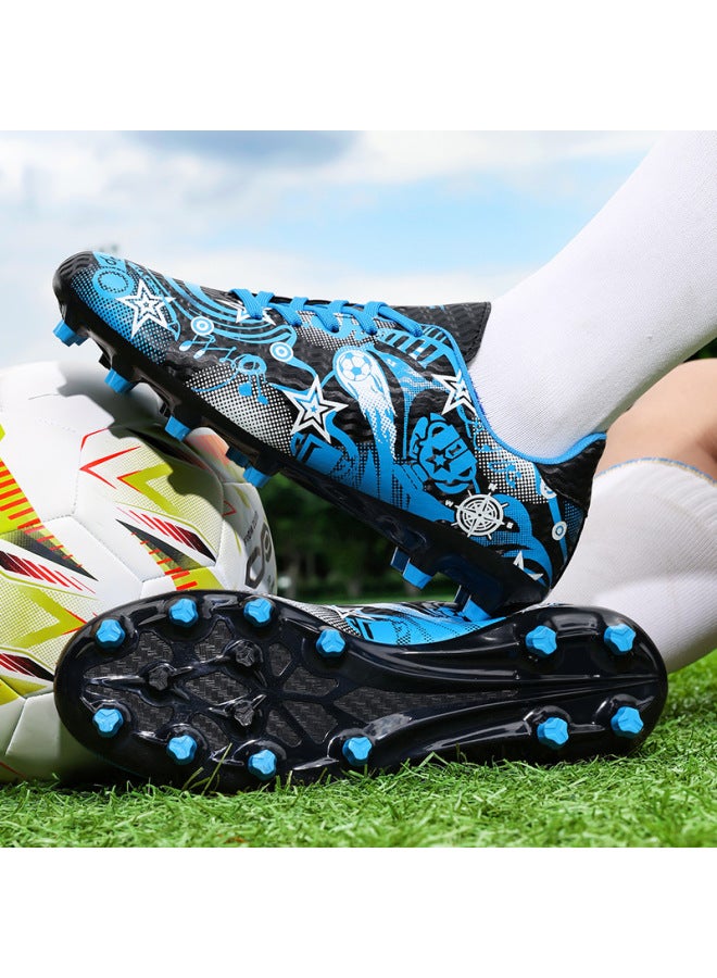 New Model Velcro Football Shoes For Men, Women, Children, Boys, Girls, Students, Multi-stud Training Shoes, Non-slip Long Spike Ag