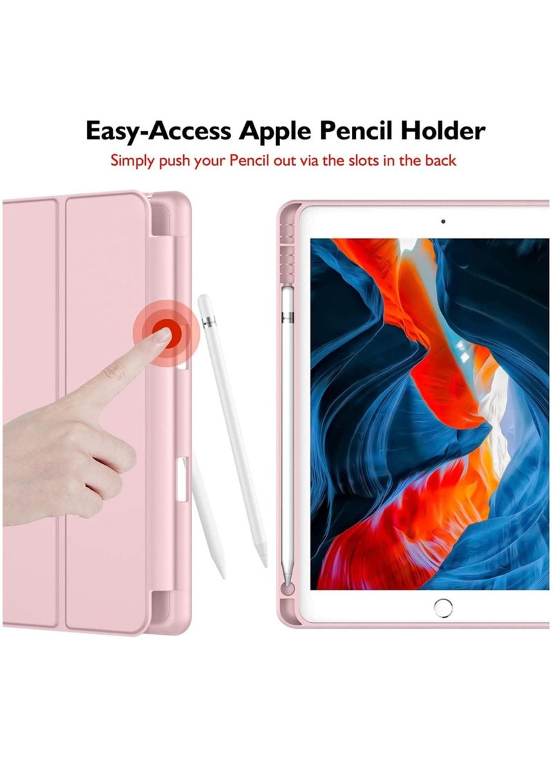 ELTRAZONE - iPad 9th/8th/7th Generation case (2021/2020/2019) iPad 10.2-Inch Case with Pencil Holder [Sleep/Wake] Slim Soft TPU Back Smart Magnetic Stand Protective Cover Cases - Image 1