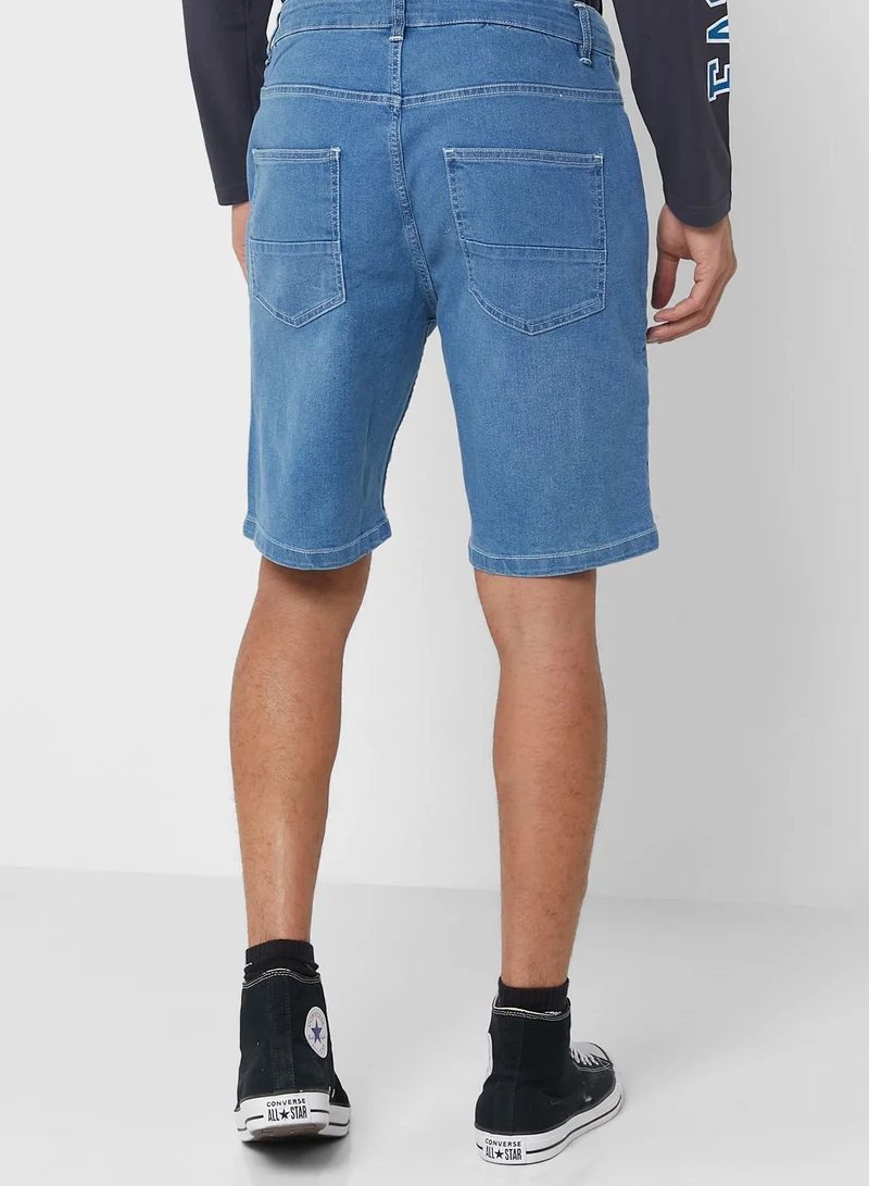 Seventy Five Distressed Denim Shorts