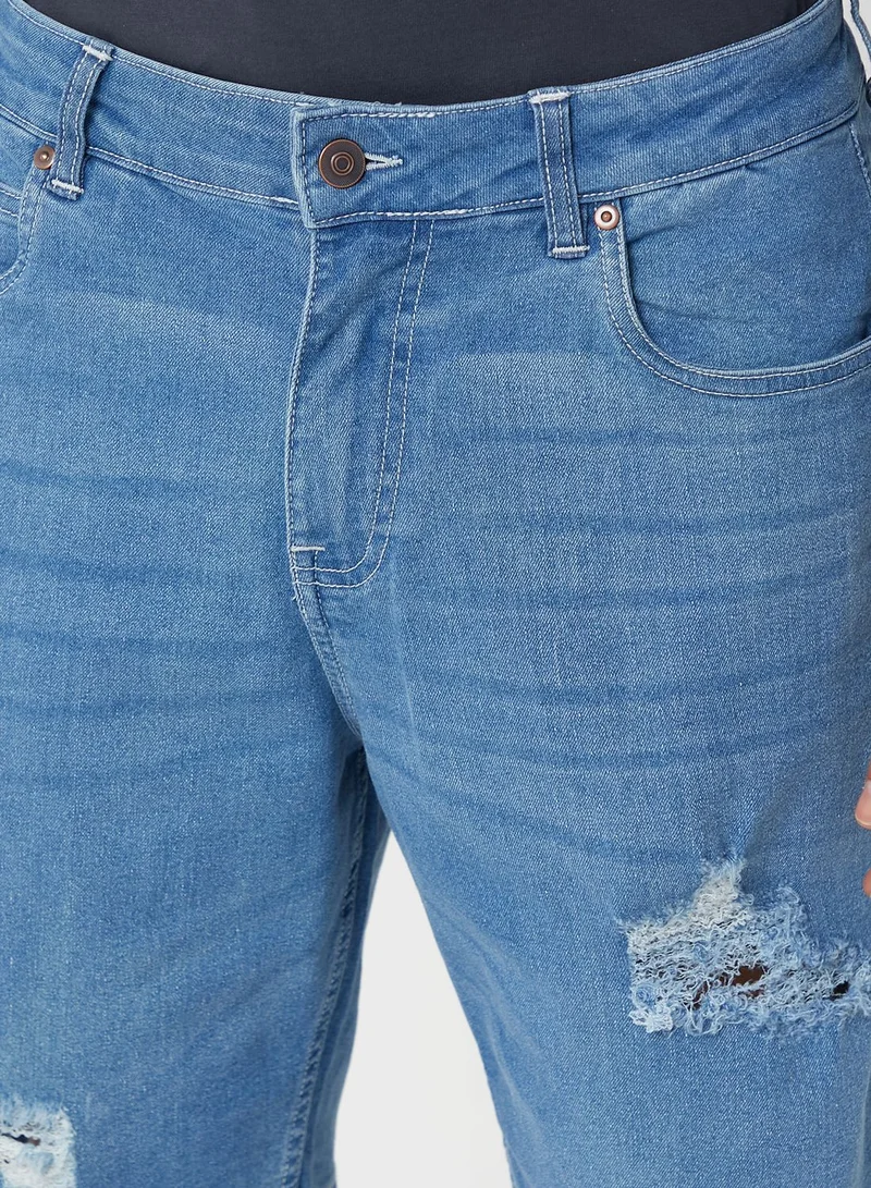Seventy Five Distressed Denim Shorts