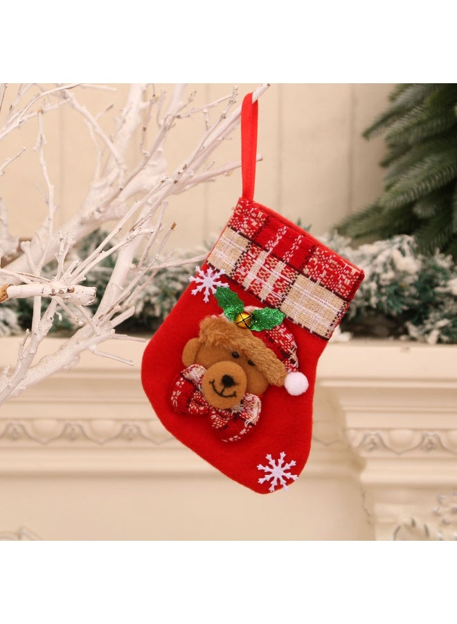 إسكدنيا عيد الميلاد جوارب حقائب عيد الميلاد موقد معلق الجوارب الأحذية لعطلة ديكور عيد الميلاد