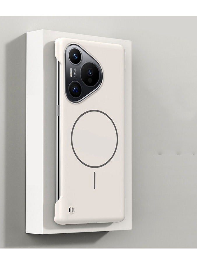 Case for Huawei Pura 80 Pro+/80 pro, Ultra Thin Magnetic Cover Support Wireless Charging Frameless Hard Case - Image 2