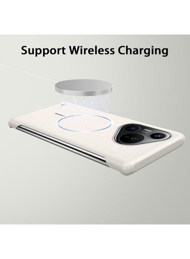 Case for Huawei Pura 80 Pro+/80 pro, Ultra Thin Magnetic Cover Support Wireless Charging Frameless Hard Case - Image 4