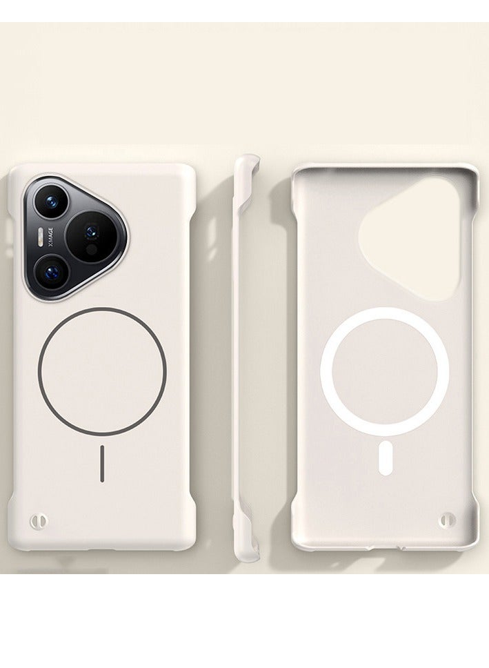 Case for Huawei Pura 80 Pro+/80 pro, Ultra Thin Magnetic Cover Support Wireless Charging Frameless Hard Case - Image 1