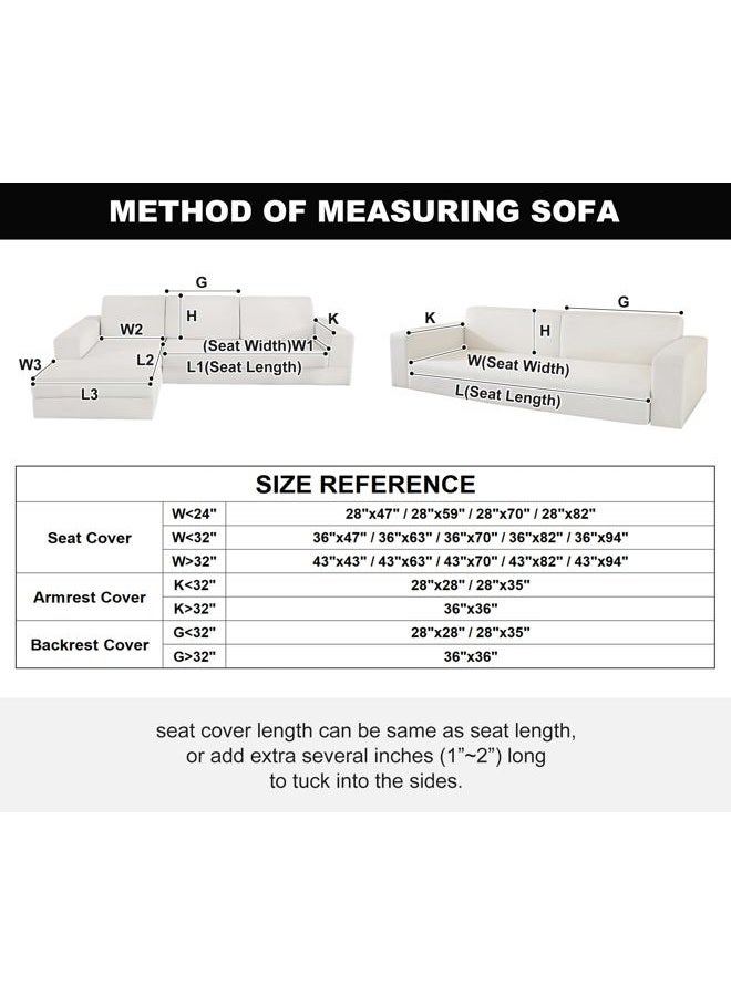 vctops Black and White Stripe Couch Cover Farmhouse Chenille Sofa Covers Soft Cozy Non Slip Sectional Couch Cover Washable Sofa Slipceover for Dogs, Pets Furniture Protector (Black,28"x28") - Image 3