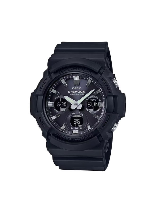 Casio G-SHOCK GAW-100B-1AER Tough Solar Radio Controlled Analog Digital Watch Shock Resistant 200m Water Resistant Black - Image 1