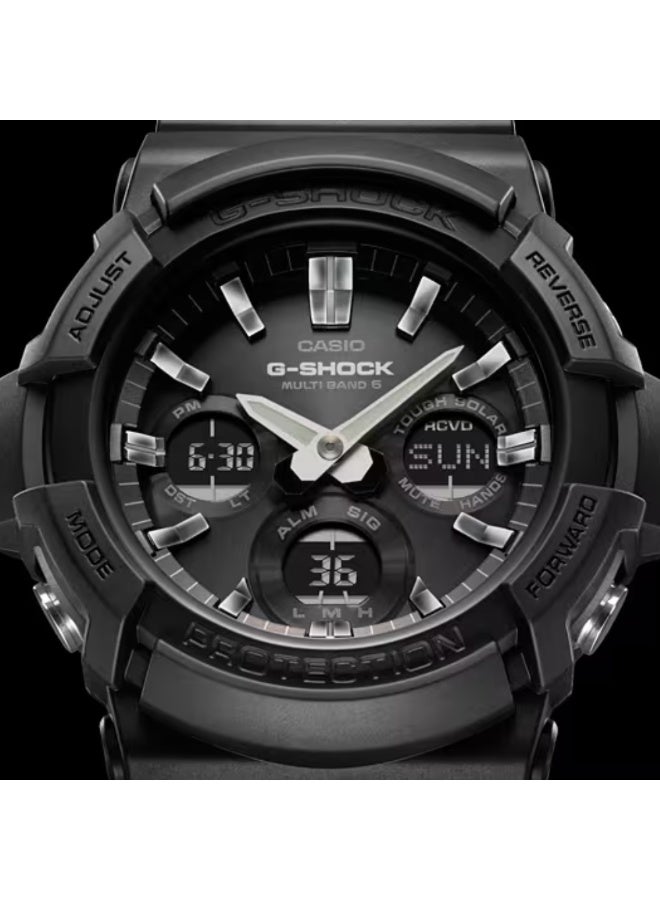 Casio G-SHOCK GAW-100B-1AER Tough Solar Radio Controlled Analog Digital Watch Shock Resistant 200m Water Resistant Black - Image 2