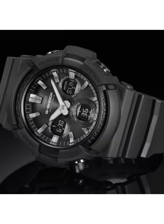 Casio G-SHOCK GAW-100B-1AER Tough Solar Radio Controlled Analog Digital Watch Shock Resistant 200m Water Resistant Black - Image 4