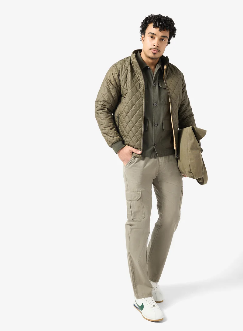 سفنتي فايف جاكيت منتفخ بغطاء رأس