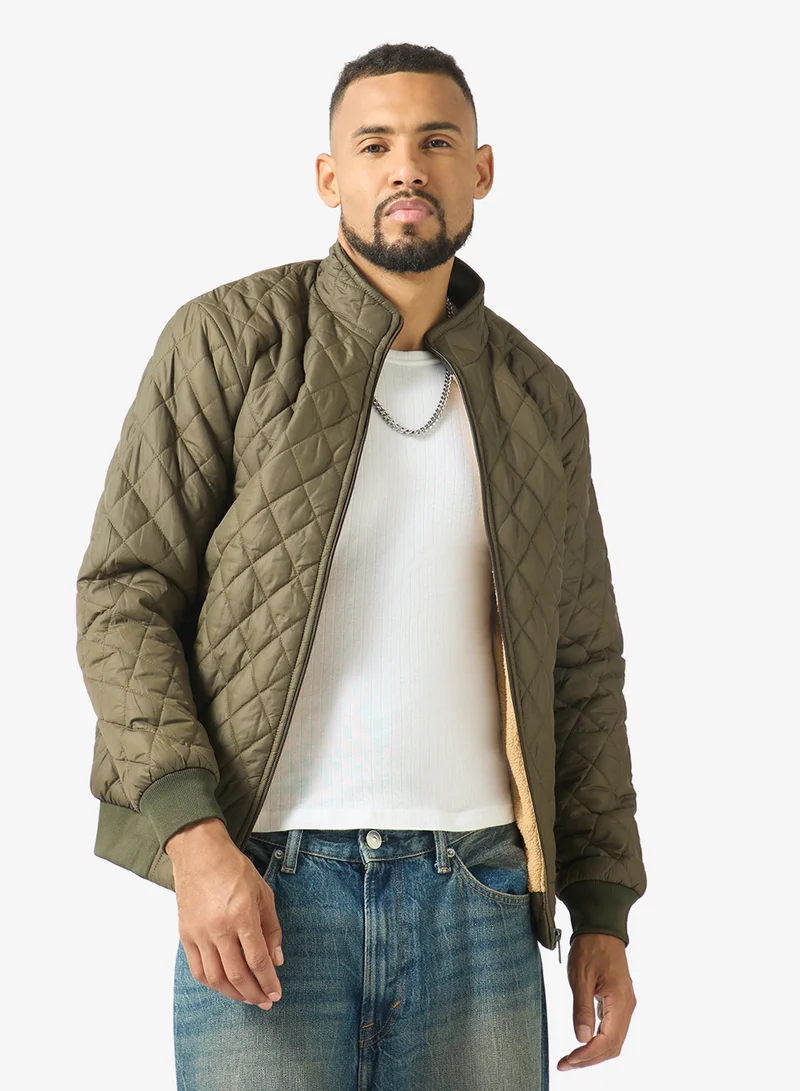 Seventy Five Casual Zip Through Puffer Jacket