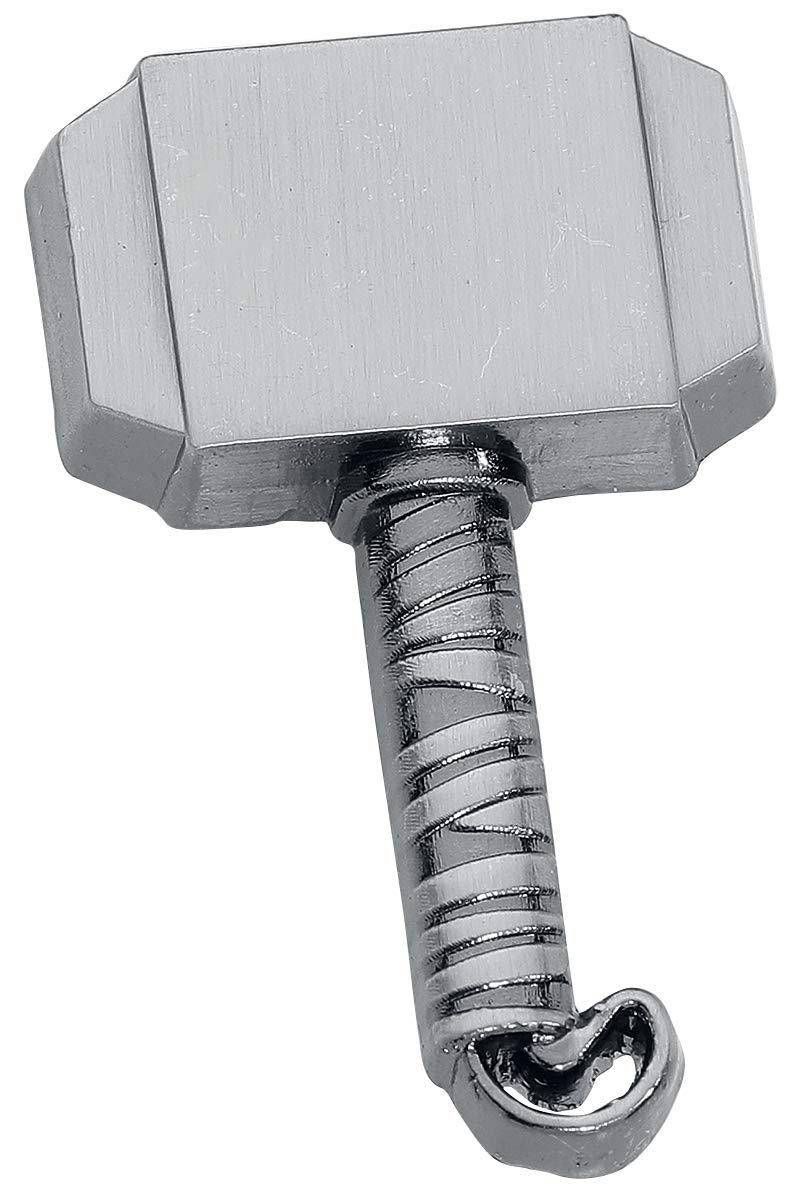 Marvel Thor Hammer Pewter Lapel Pin,Silver,1" - Image 2