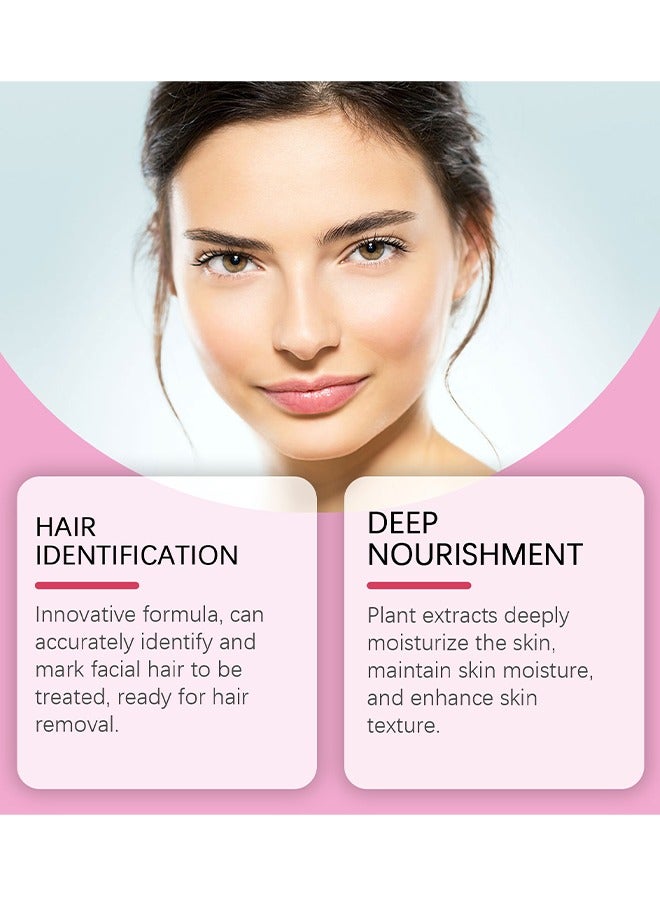 EELHOE Hair Identifier Spray, Hair Identifier Spray for Face Shaving Dermaplaning, White Dermaplaning Spray, Dermaplaning Face Spray Powder, Skin Hair Identifier Spray - Image 4