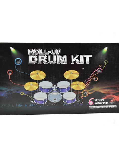 Foldable portable drum set