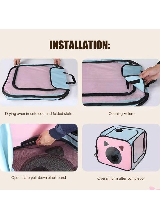 A.M Pet Hair Dryer Box, Dog Dryer Box - Cat Drying Box Portable Folding Cat Dryer Box | Anti-Fly Cat Dryer Box, Pet Dog Cat Drying Box for Cat and Small Dog Puppy With Dryer - Image 5