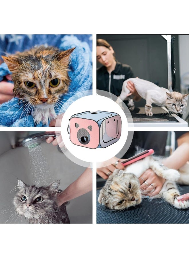 A.M Pet Hair Dryer Box, Dog Dryer Box - Cat Drying Box Portable Folding Cat Dryer Box | Anti-Fly Cat Dryer Box, Pet Dog Cat Drying Box for Cat and Small Dog Puppy With Dryer - Image 2