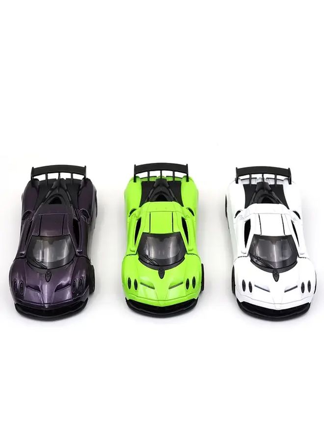 Purple 1 36 Scale Lamborghini Murcielago Zinc Alloy Pull Back Car Realistic Design Collectible - Image 1