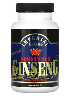Imperial Elixir Korean Red Ginseng 100 Capsules 