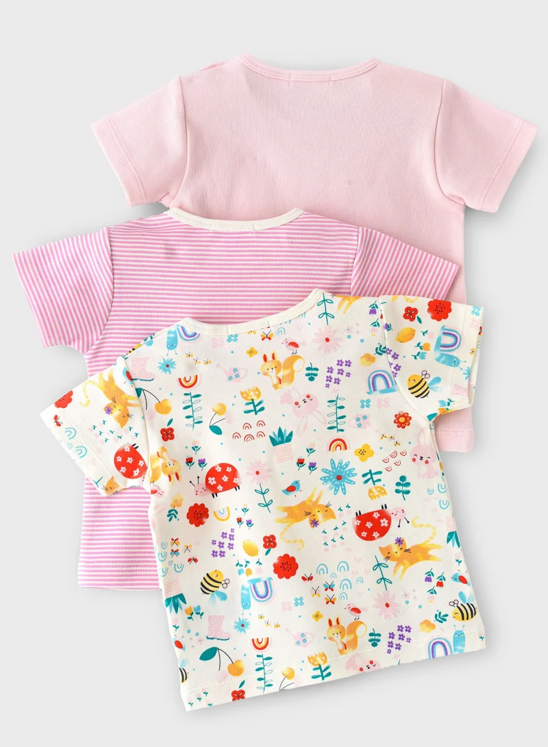 Boo Boo BooBoo Kids Garden Range 3 Pk Tees