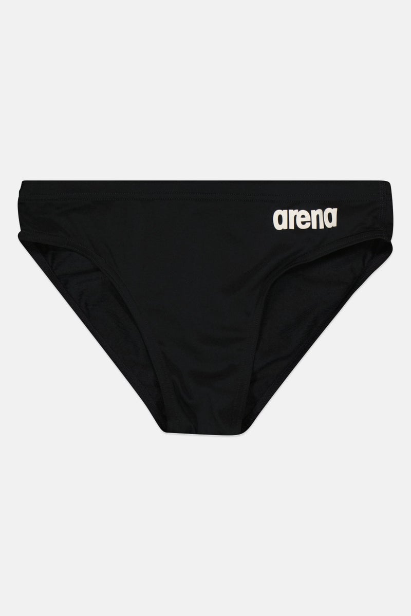 arena Kids Boy Brand Logo Swimwear Bottom, Black - Image 1