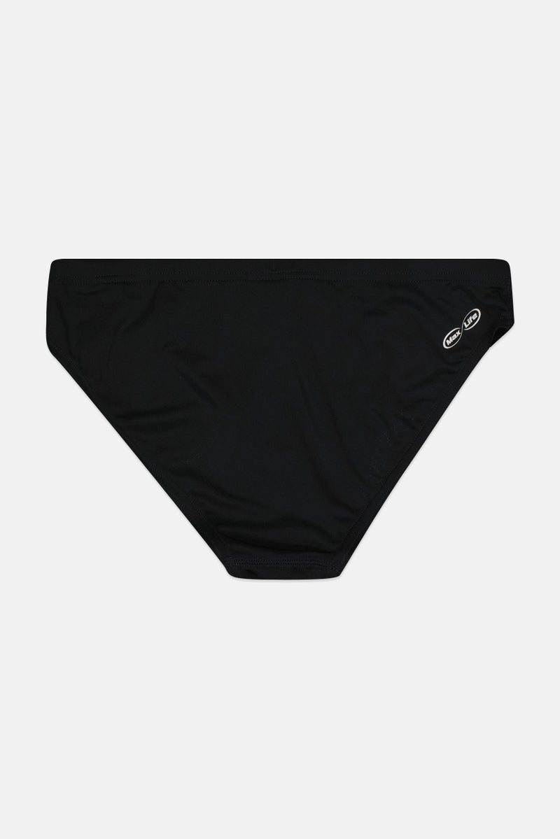 arena Kids Boy Brand Logo Swimwear Bottom, Black - Image 2