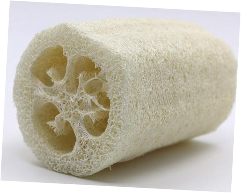 Natural Loofah Bath Sponge Set of 3 Exfoliating Body Scrubber for All Skin Types - Image 3