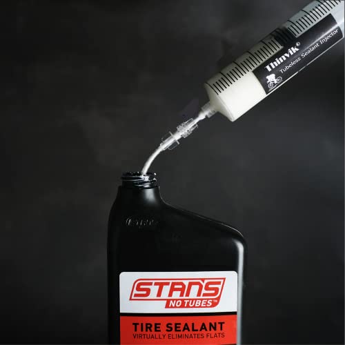 Thinvik 3.5 oz/100ML Bike Tubeless Sealant Injector Syringe for Stans No Tubes sealant and Other sealants, Presta Schrader Valve Core Removal Tool - Image 4