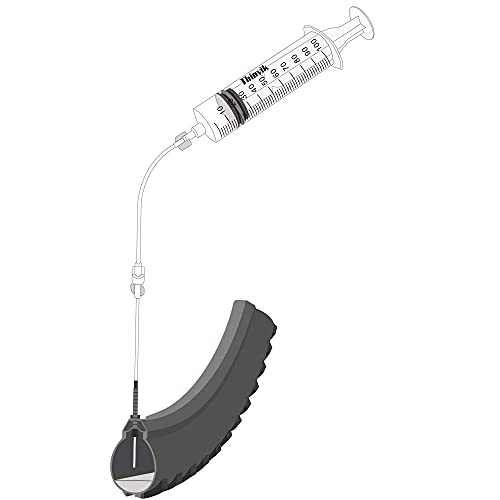 Thinvik 3.5 oz/100ML Bike Tubeless Sealant Injector Syringe for Stans No Tubes sealant and Other sealants, Presta Schrader Valve Core Removal Tool - Image 5