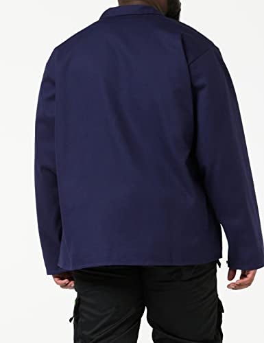 Black Stallion REVCO - FN9-30C-M FN9-30C 30" 9oz. Navy FR Cotton Welding Jacket, Large (Medium) - Image 2