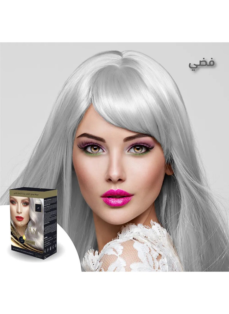 Argan Hair Coloring Oil Kit Silver - Image 2