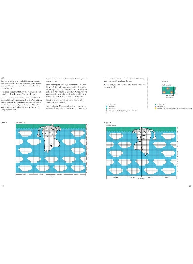Search Press Knitted Moomin Socks: 29 original designs with charts  - Image 5