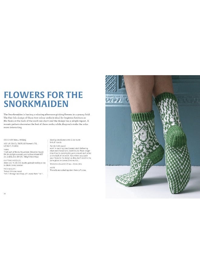 Search Press Knitted Moomin Socks: 29 original designs with charts  - Image 2