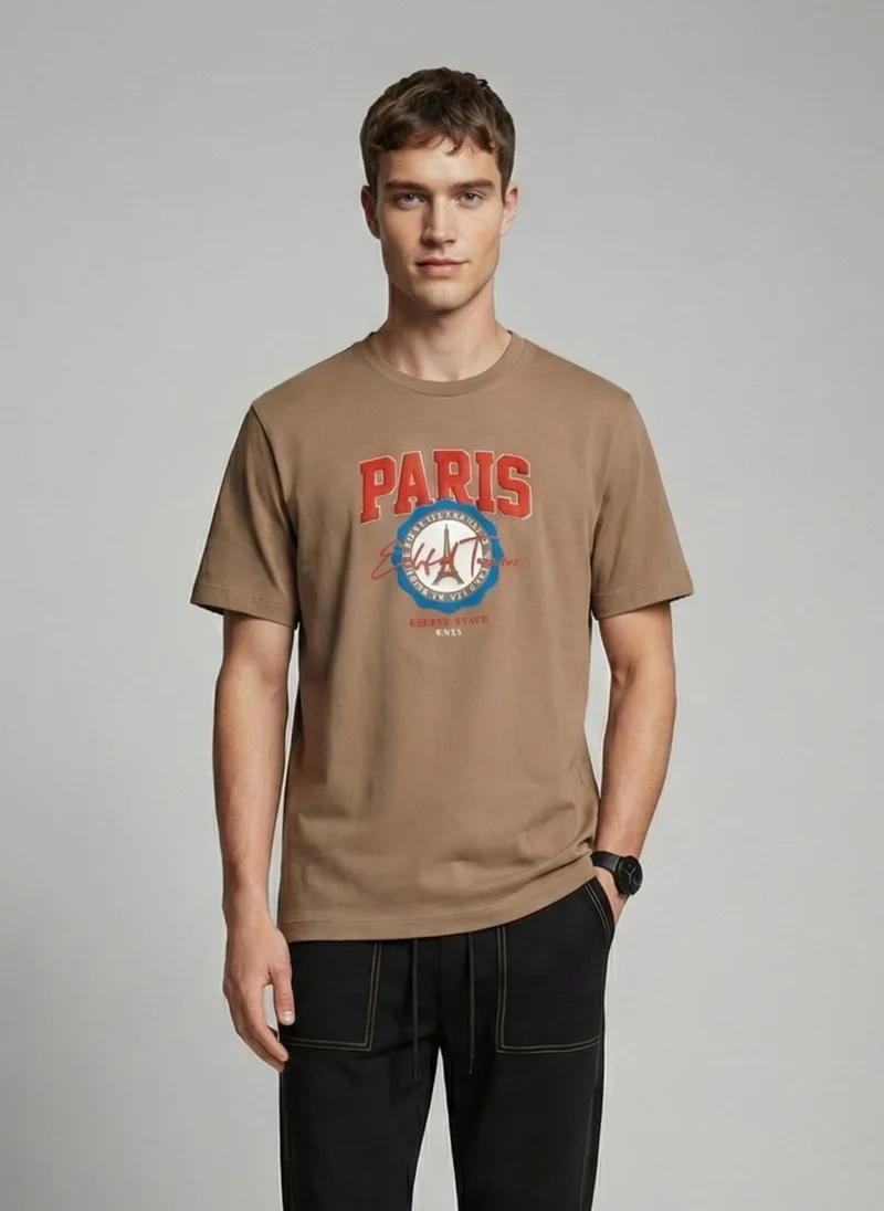 نوبيرو NOBERO Men's Premium Printed Regualr T-Shirt